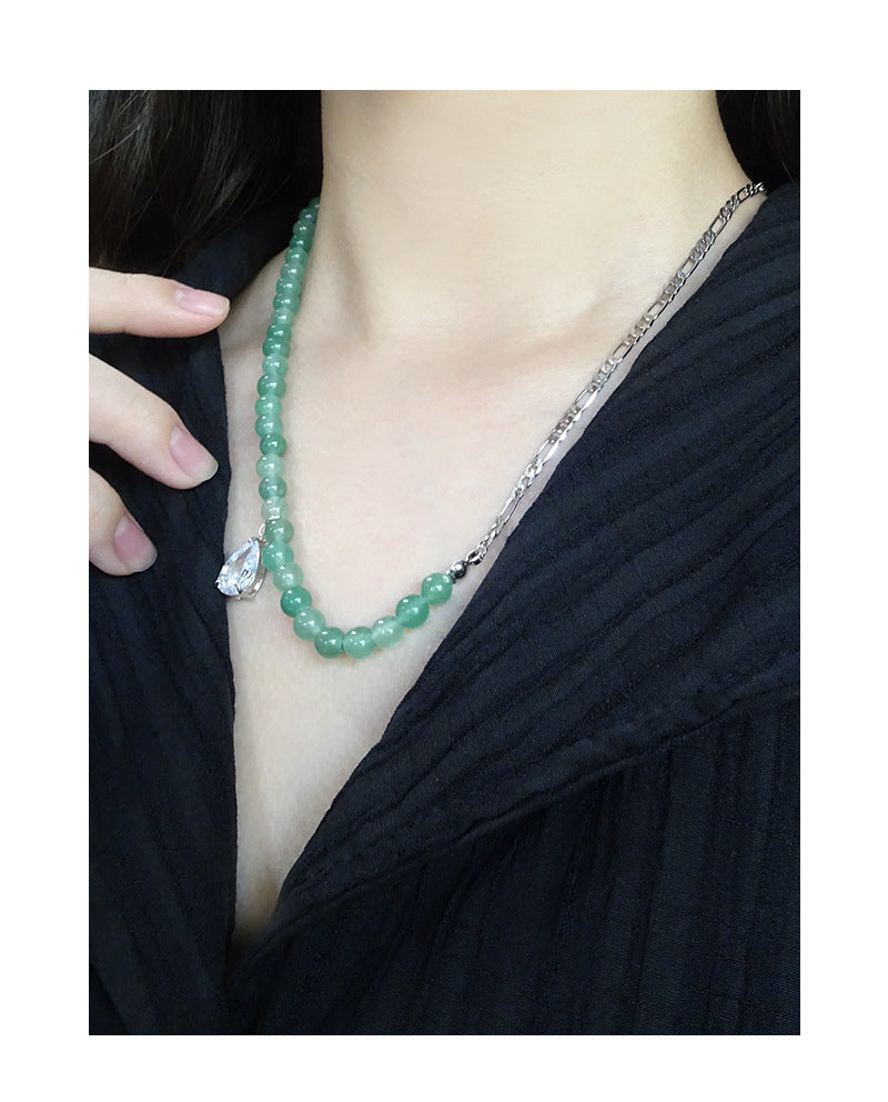 Aventurine quartz nacklace-XL352