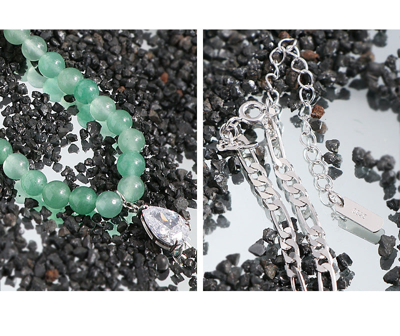 Aventurine quartz nacklace-XL352