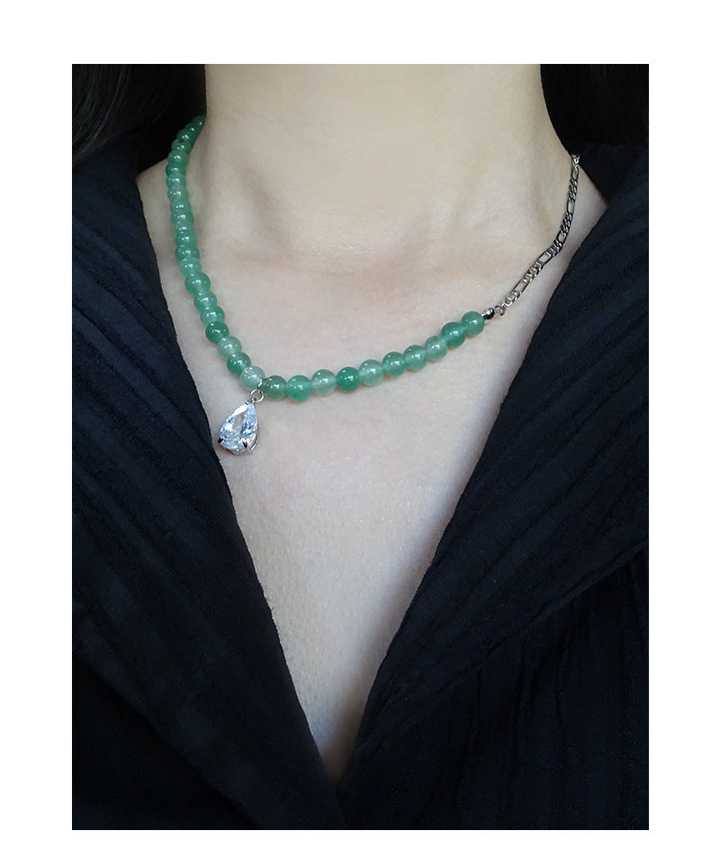 Aventurine quartz nacklace-XL352