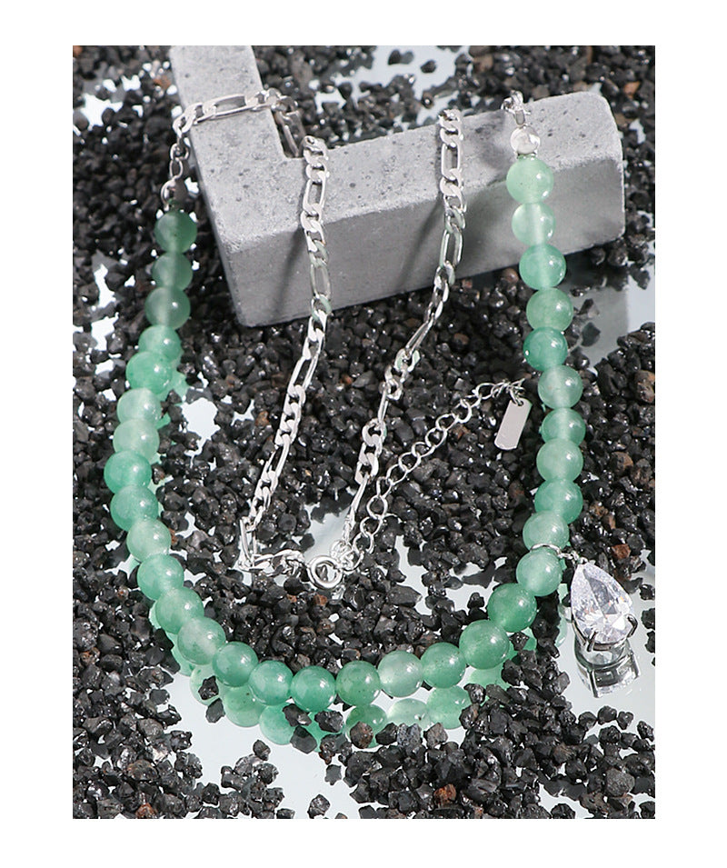 Aventurine quartz nacklace-XL352