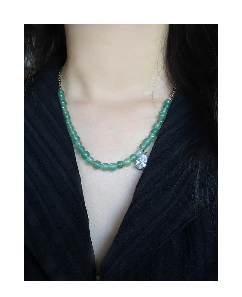 Aventurine quartz nacklace-XL352