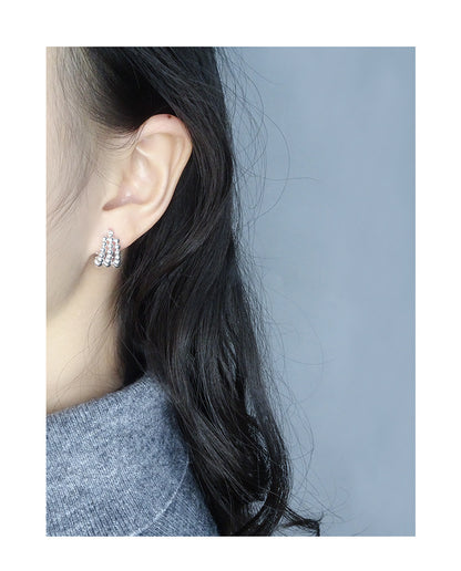 Bead earrings-ES368