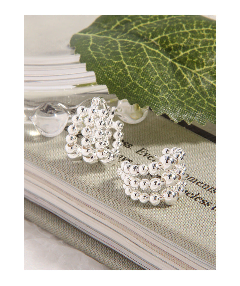 Bead earrings-ES368